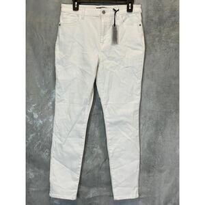 BUFFALO DAVID BITTON Women's White High-Rise Denim Skinny Jeans SZ 31